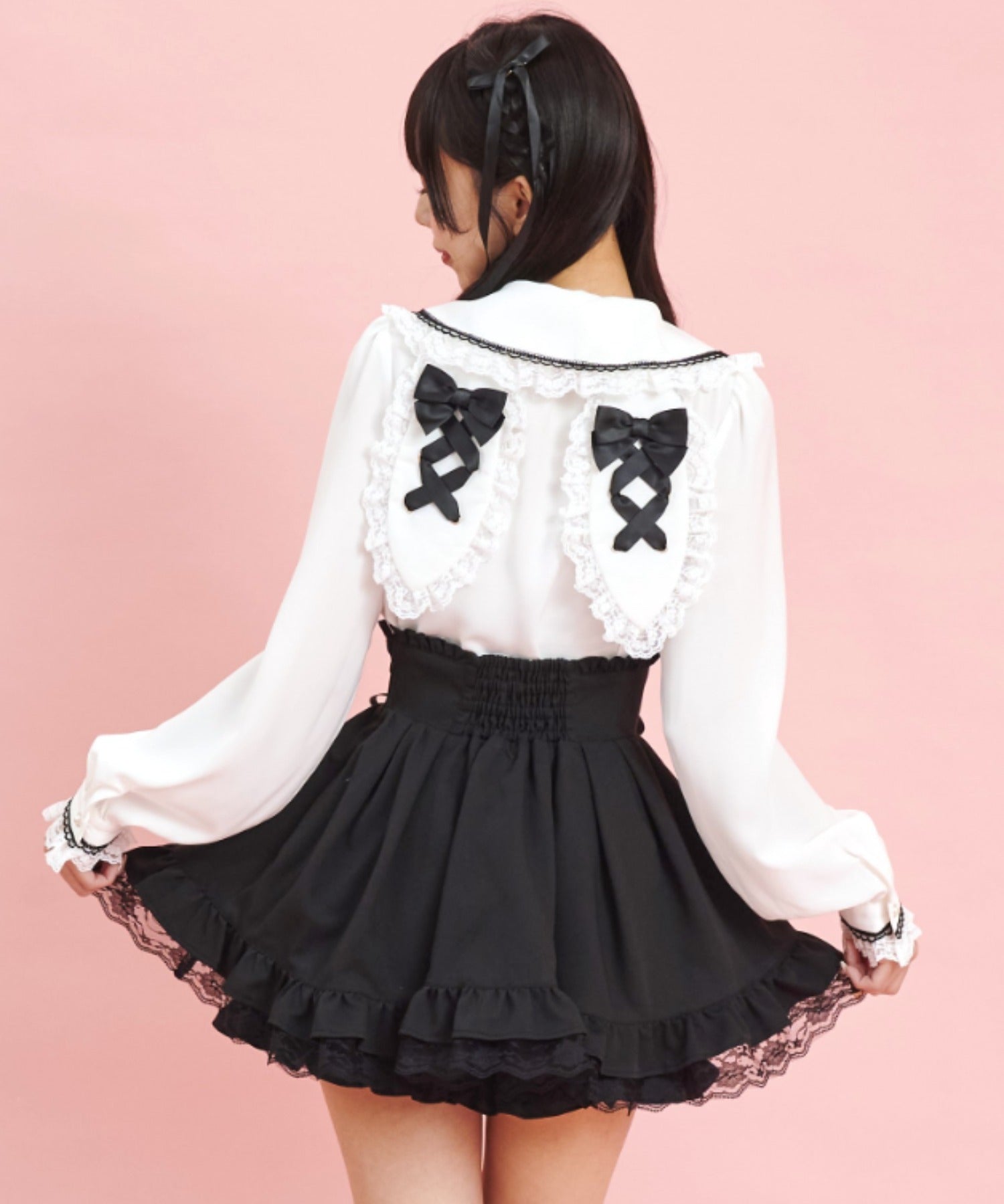 Secret Honey Secret Honey Side Lace-Up Skirt Pants