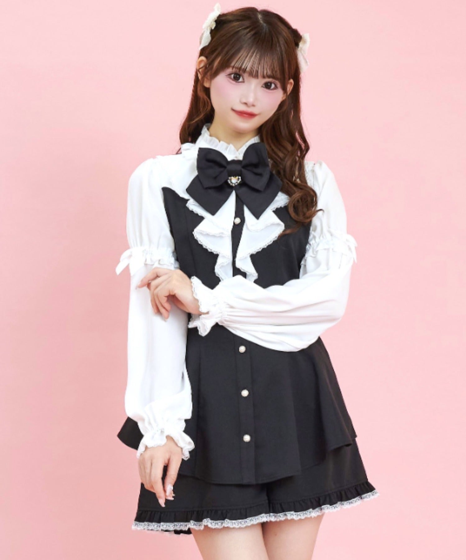 シークレットハニー Secret Honey ロングラッフルビスチェライクセットアップ