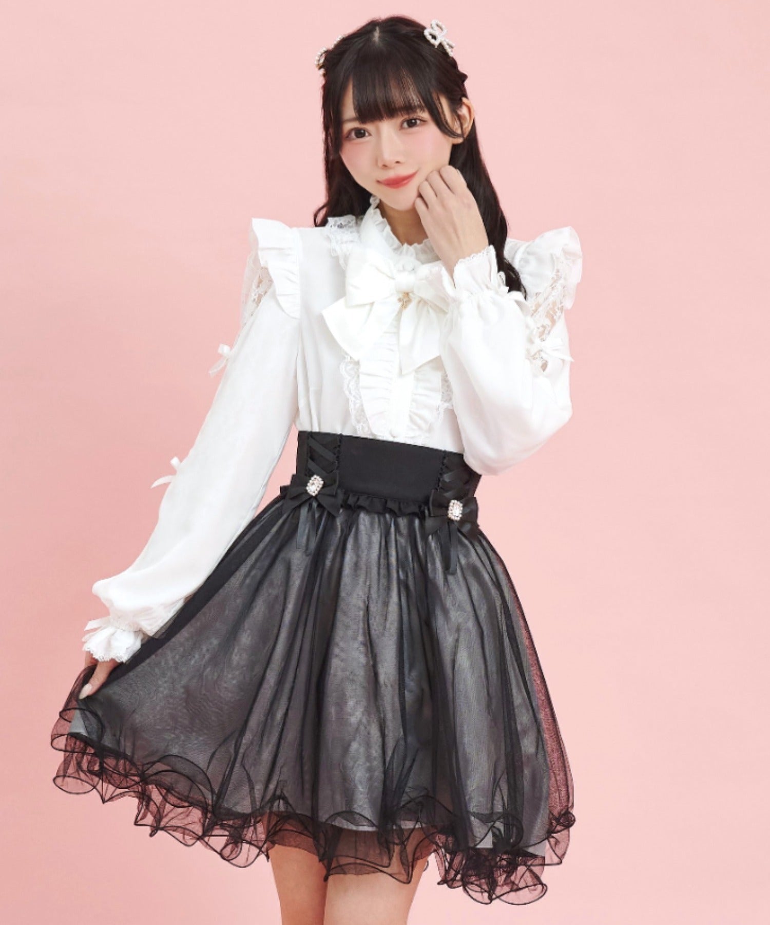 シークレットハニー Secret Honey サイドレースアップチュールスカート