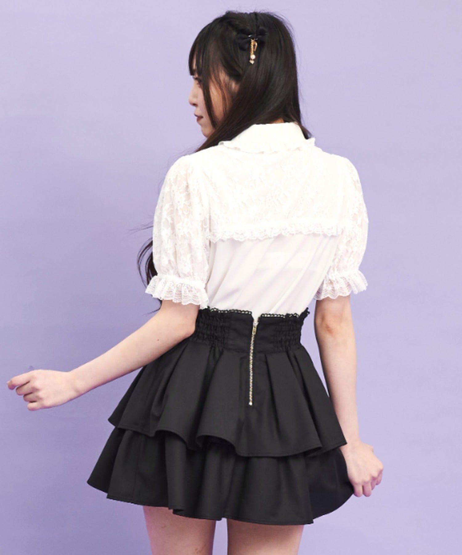 シークレットハニー Secret Honey デコルテ開きブラウス （ホワイト） ホワイト