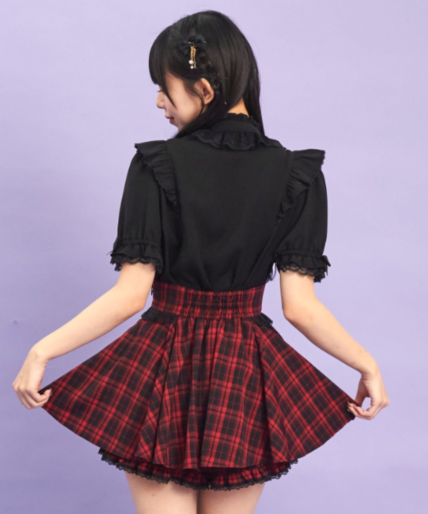 シークレットハニー Secret Honey マチ付きサーキュラースカパン （レッド） レッド
