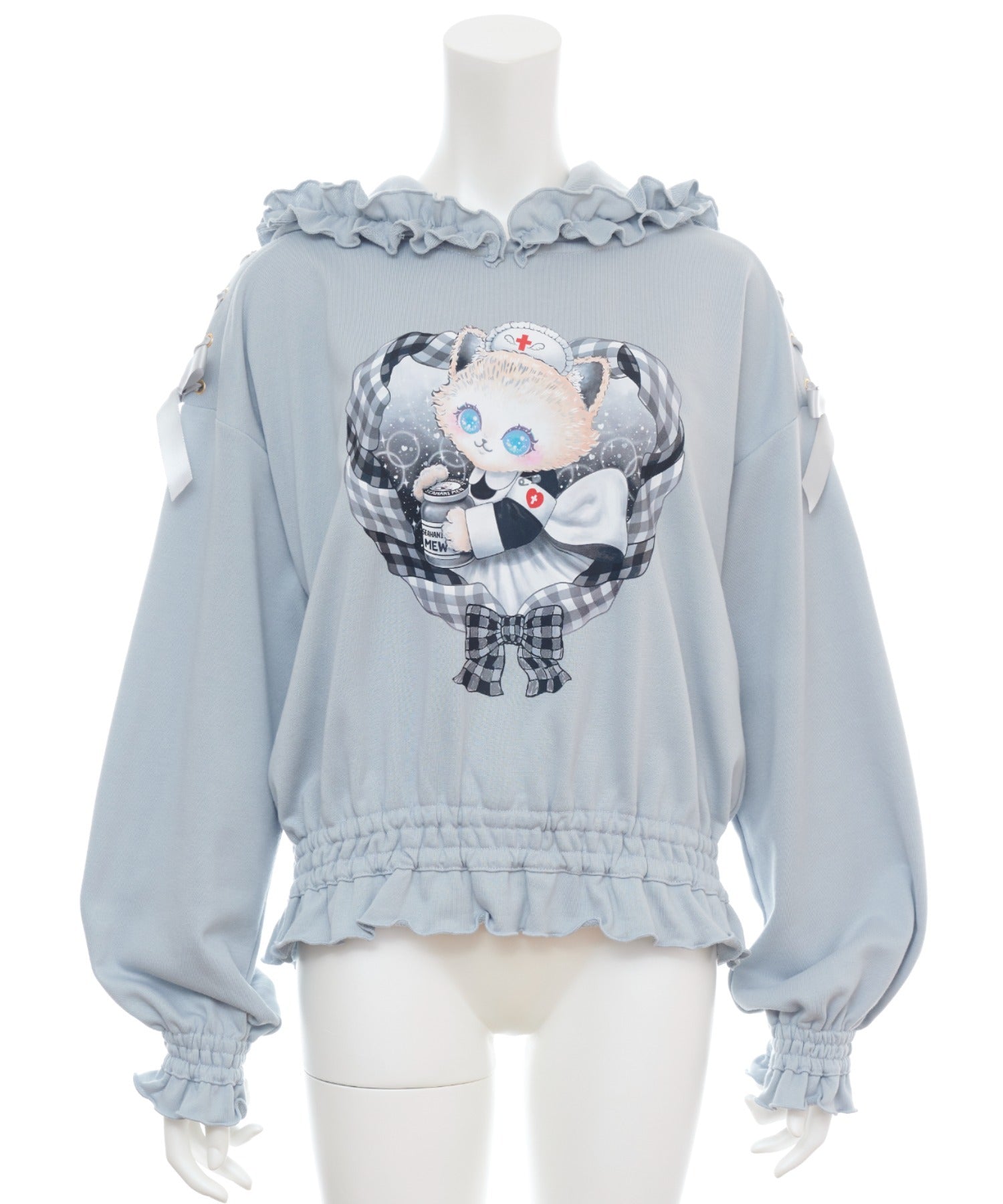 シークレットハニー Secret Honey Catフリルパーカー （グレー） グレー