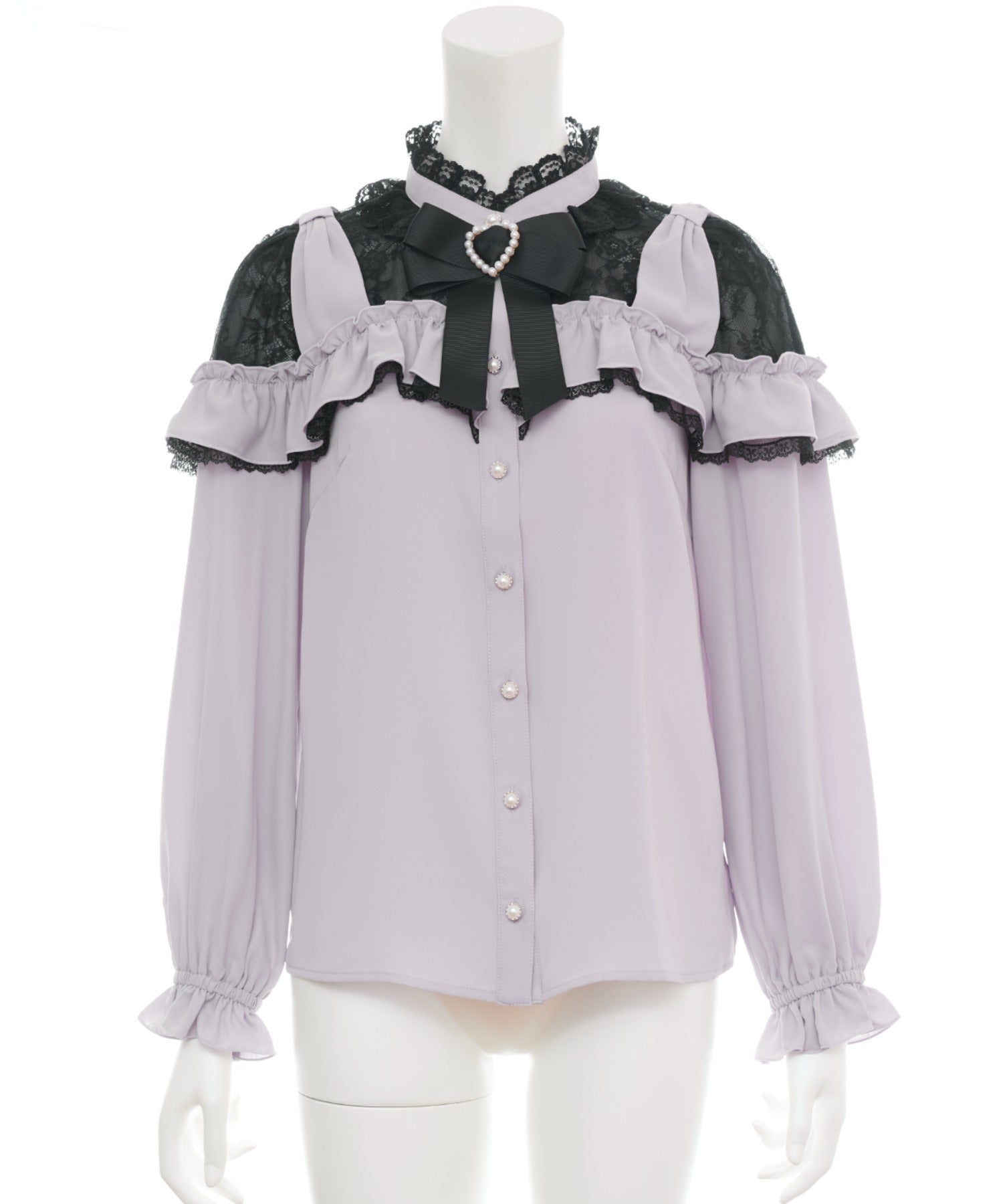 シークレットハニー Secret Honey ショルダーリボンブラウス （グレー） グレー