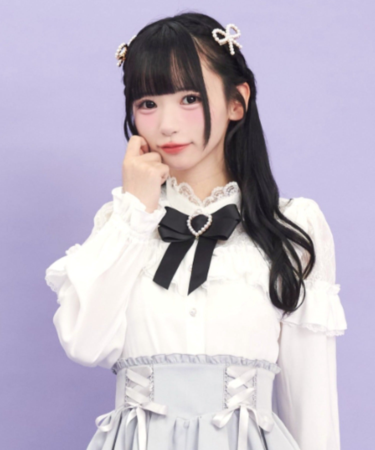 シークレットハニー Secret Honey ショルダーリボンブラウス （ホワイト） ホワイト