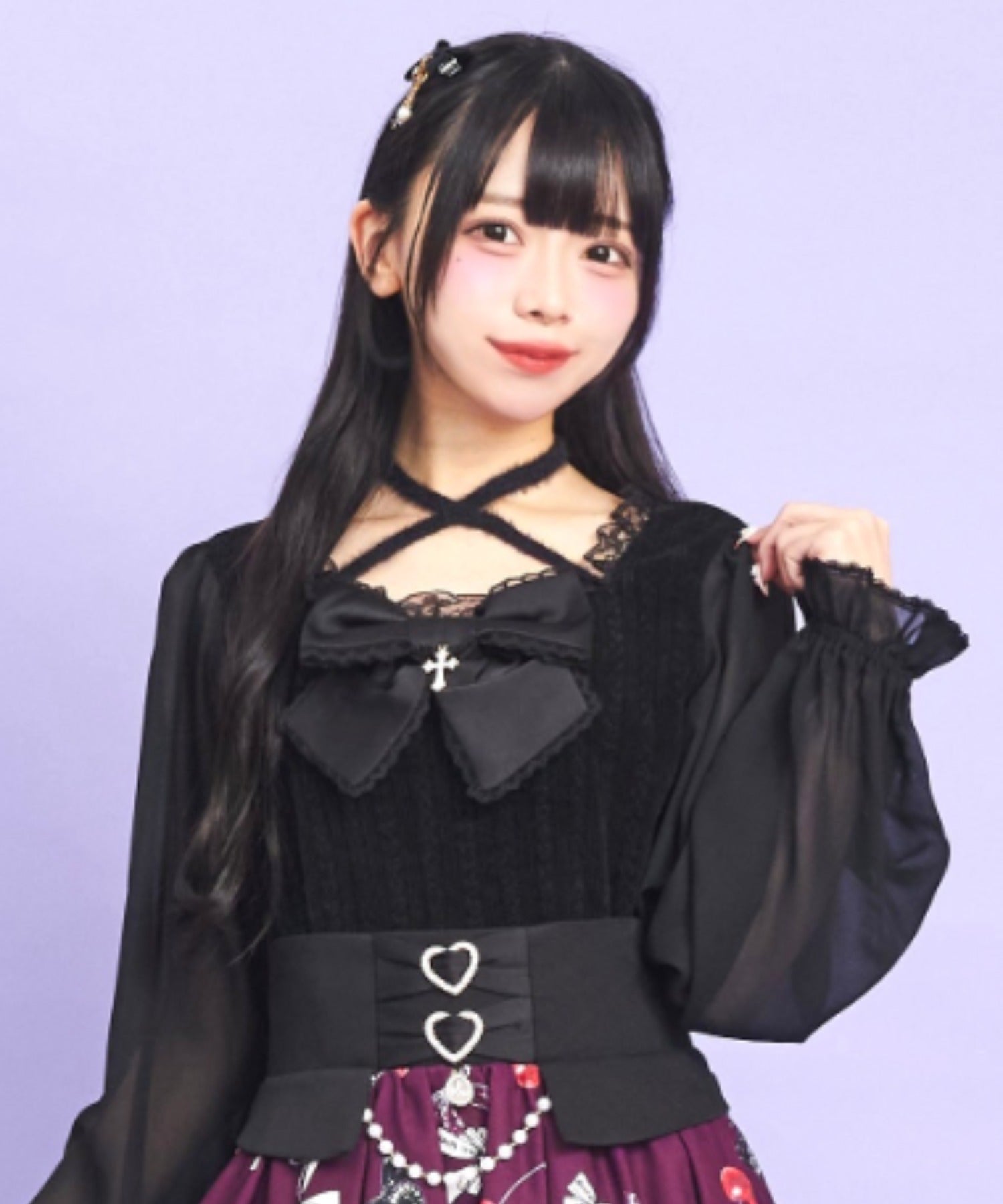 シークレットハニー Secret Honey クロスホルターリボントップス （クロ） クロ