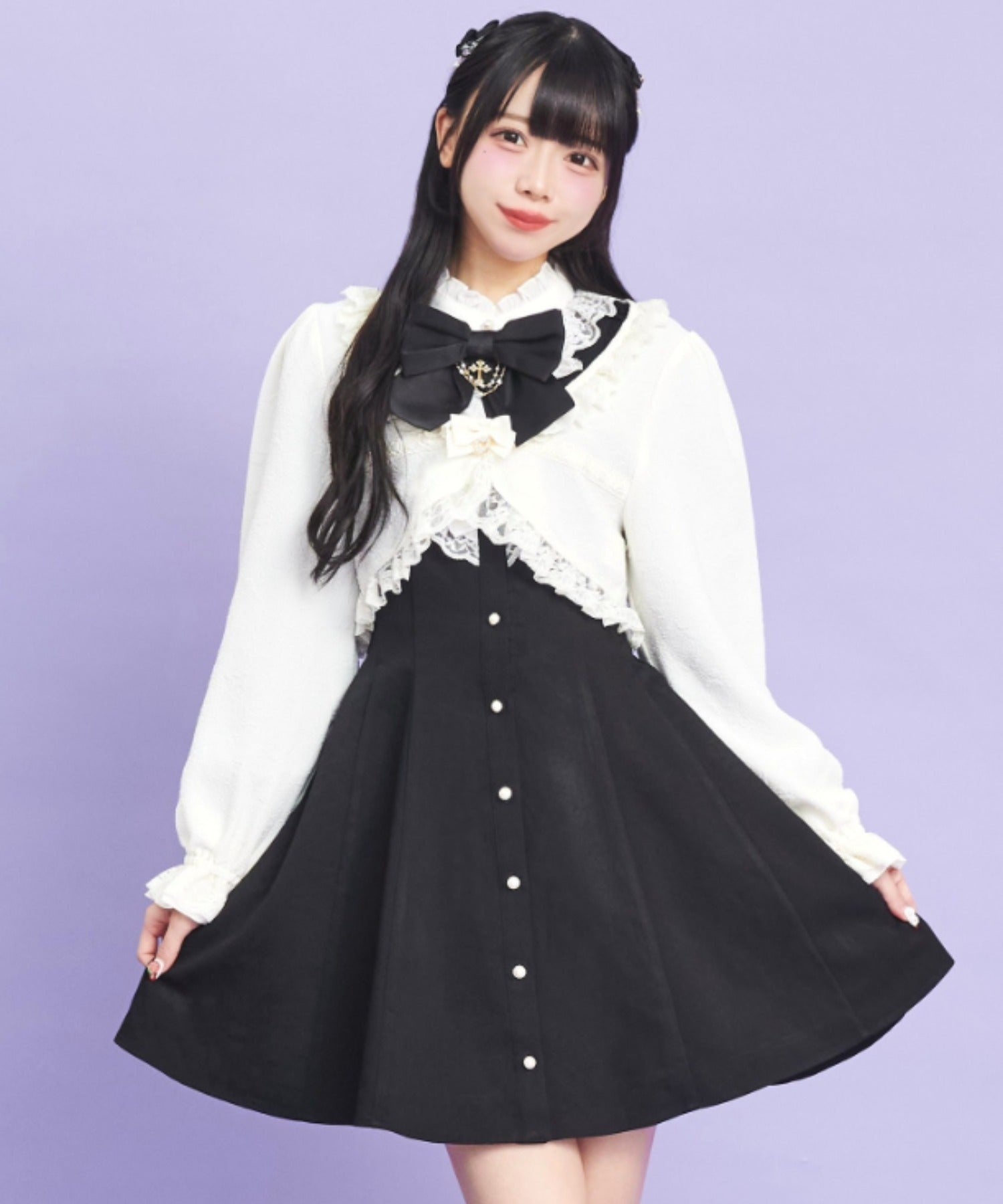 シークレットハニー Secret Honey ローズ柄ショートボレロ （ホワイト） ホワイト