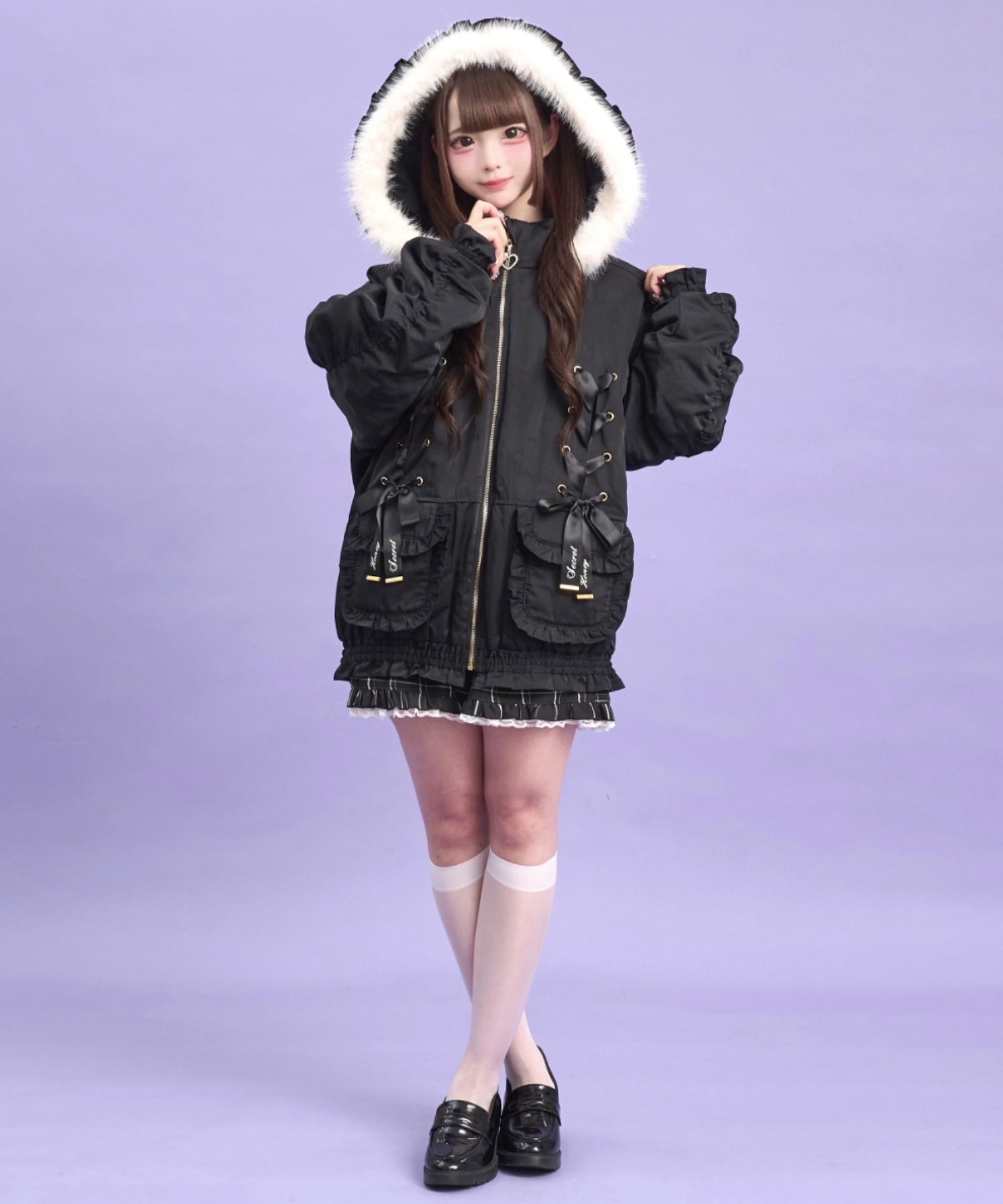 Secret Honey Lace-Up Blouson