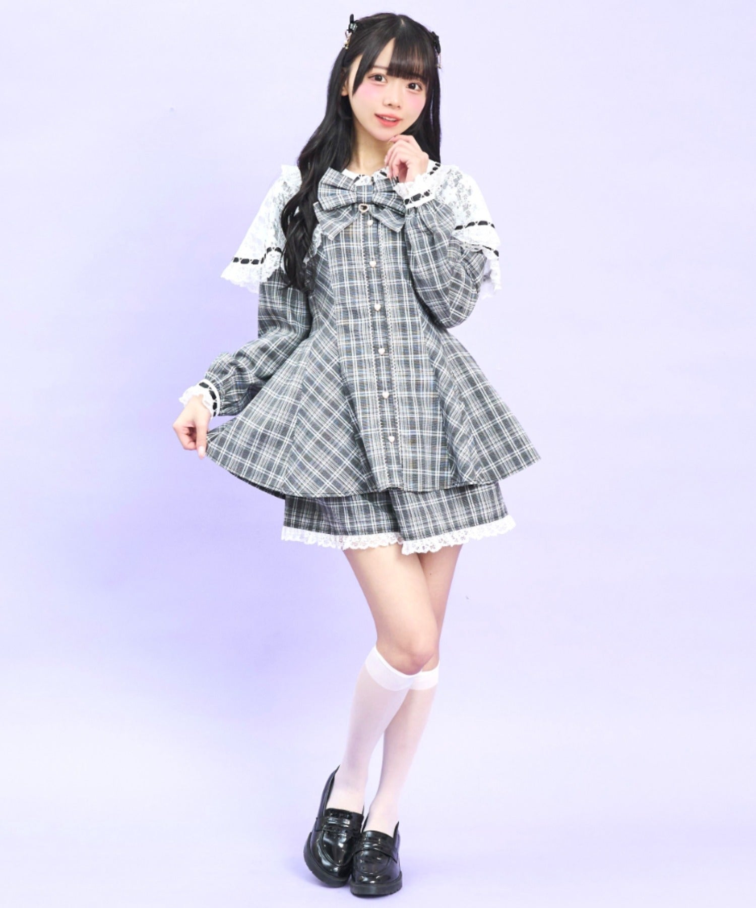 シークレットハニー Secret Honey レースケープセットアップ （チェッククロ） チェッククロ