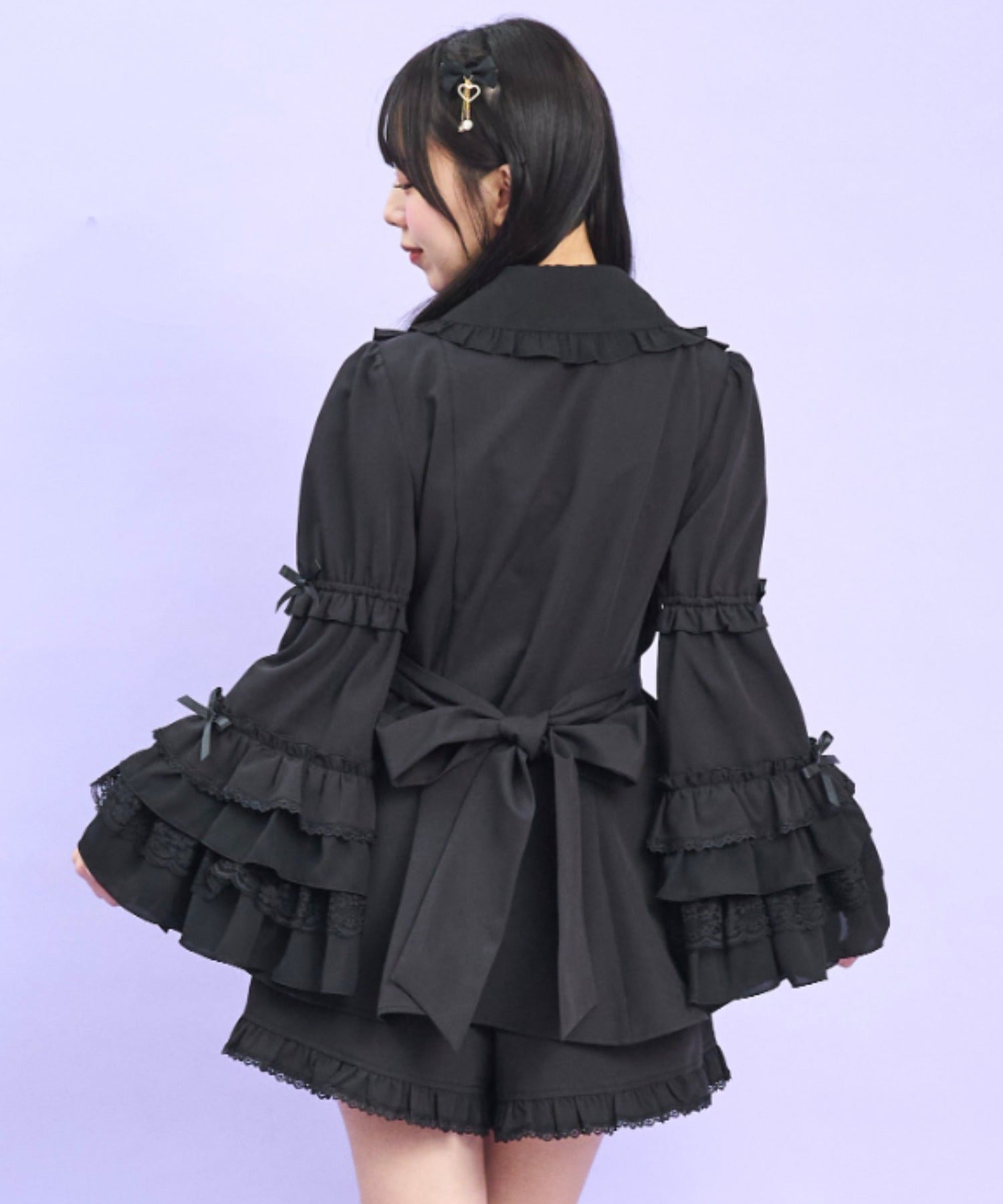 シークレットハニー Secret Honey ボリューム姫袖セットアップ （ブラック） ブラック