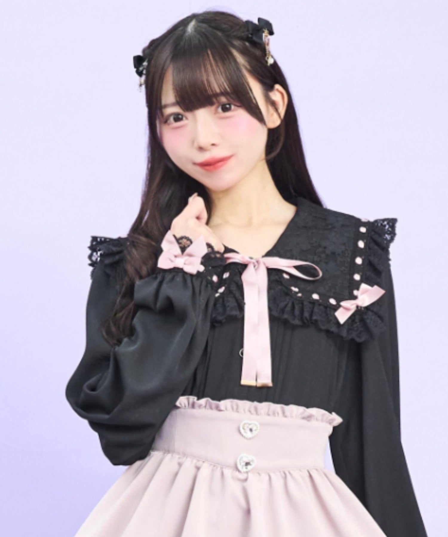 シークレットハニー Secret Honey はしごレースセーラーブラウス （クロ） クロ