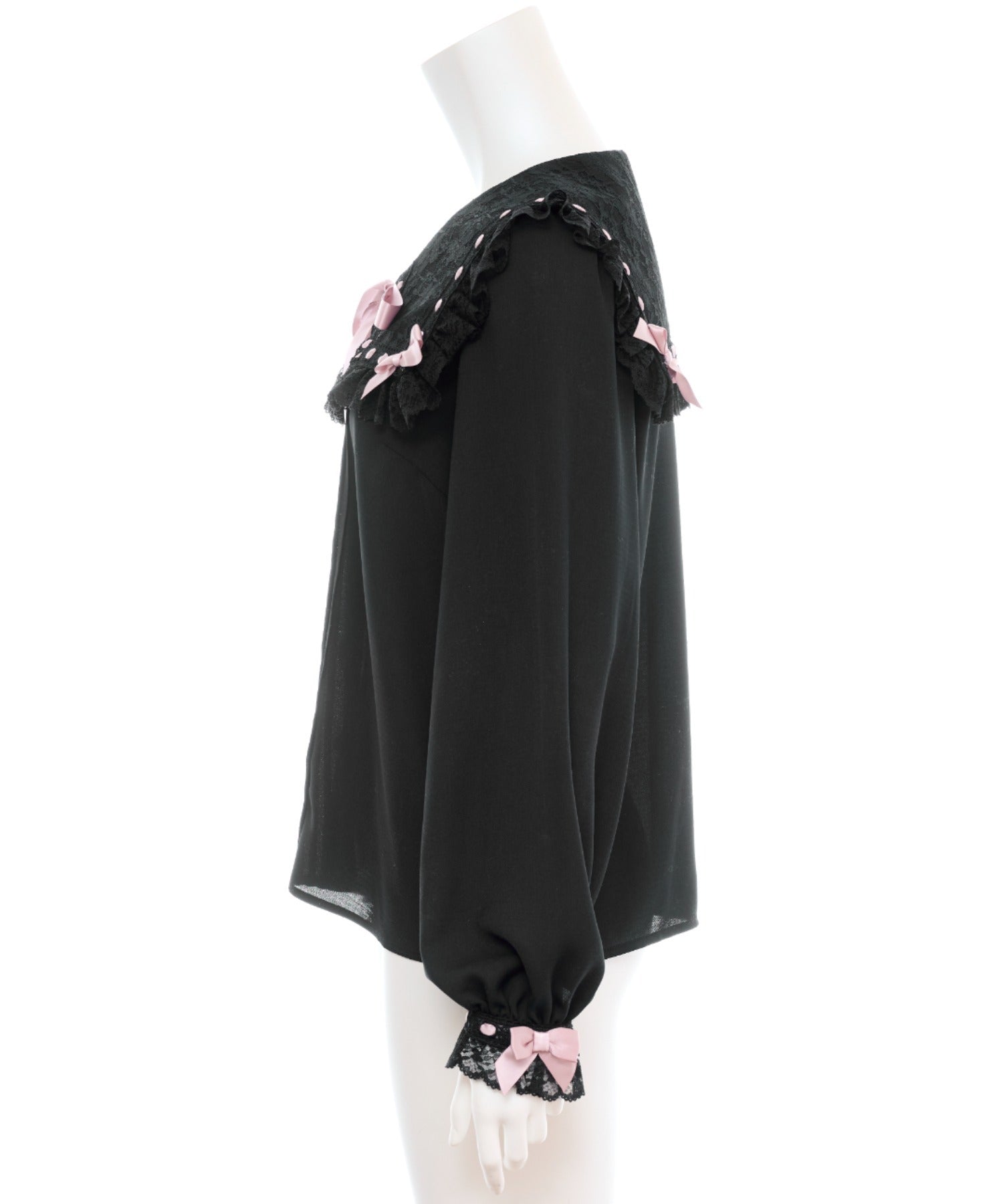 シークレットハニー Secret Honey はしごレースセーラーブラウス （クロ） クロ