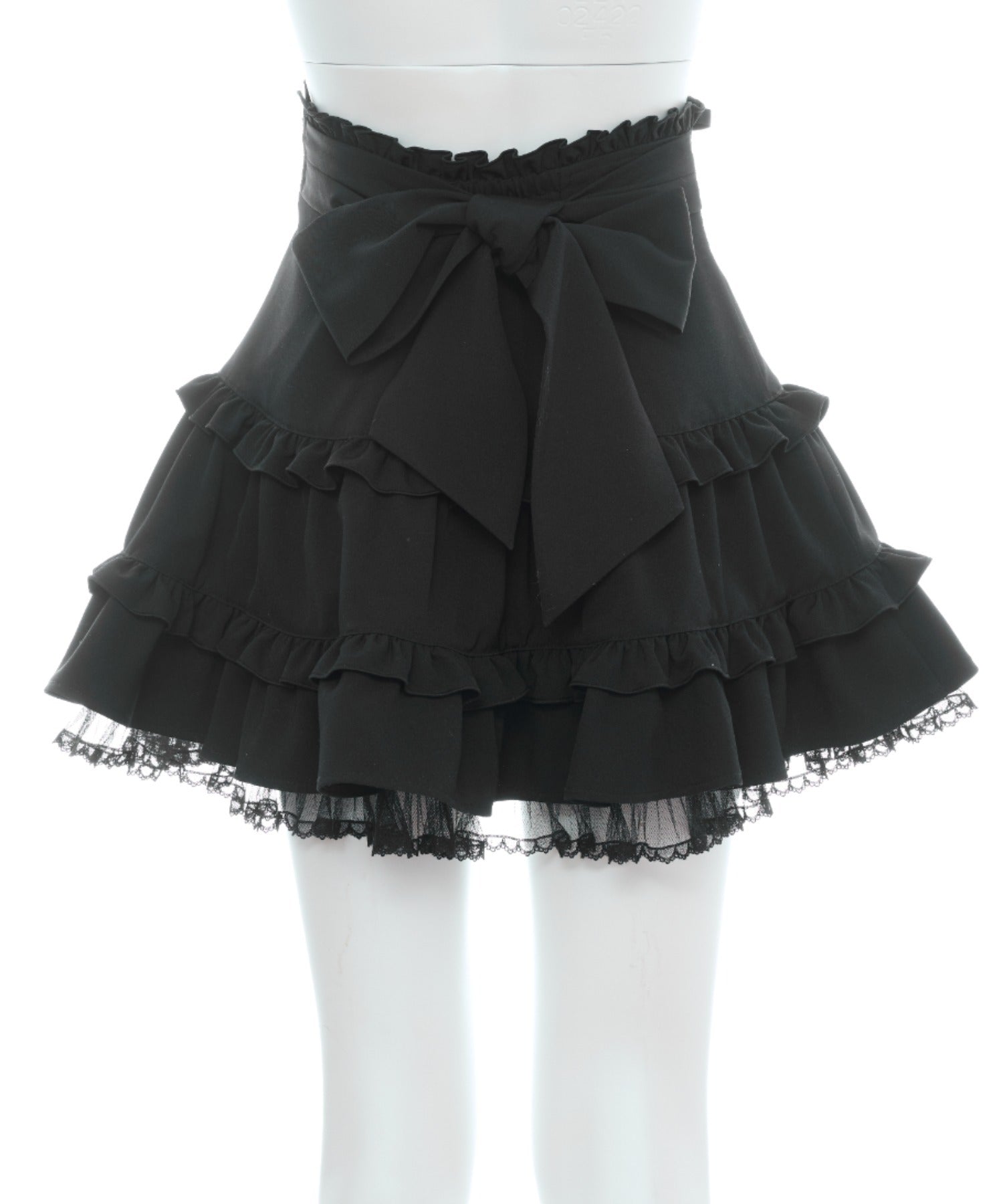 シークレットハニー Secret Honey レースアップティアードスカパン （クロ） クロ