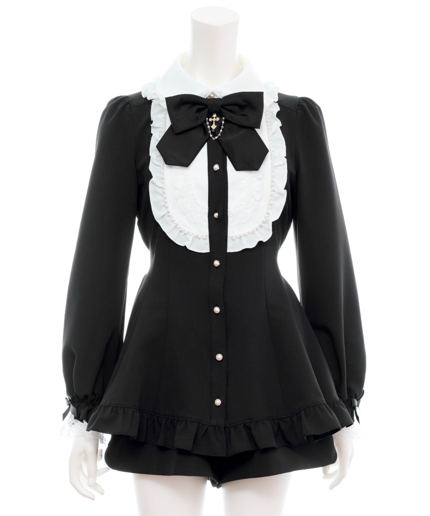 シークレットハニー Secret Honey パールロングヨークセットアップ （クロ） クロ