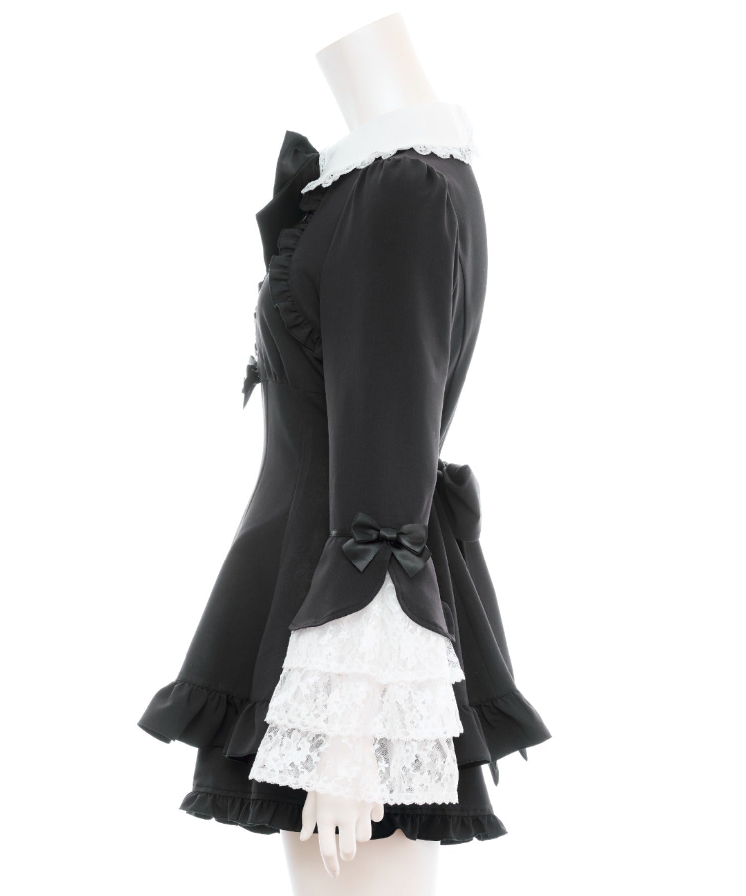 シークレットハニー Secret Honey ティアードベルスリーブセットアップ （クロ） クロ