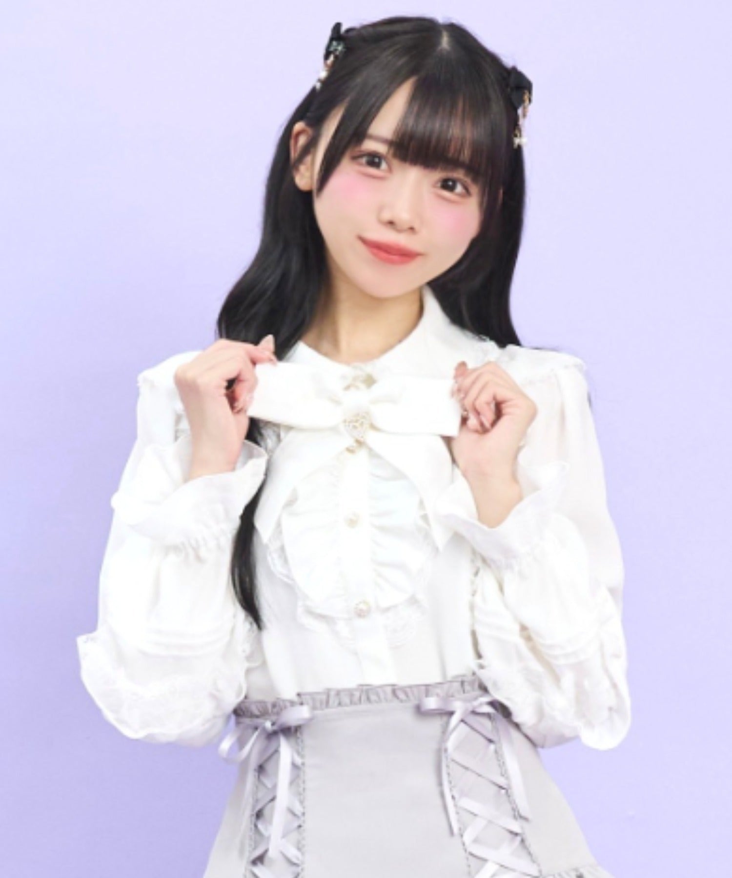 シークレットハニー Secret Honey 袖ピンタックフリルブラウス （ホワイト） ホワイト