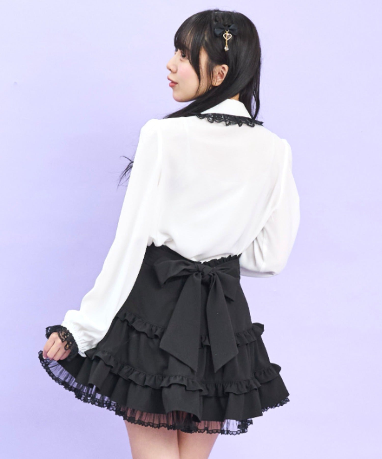 シークレットハニー Secret Honey ヨークピンタックブラウス （ホワイト） ホワイト