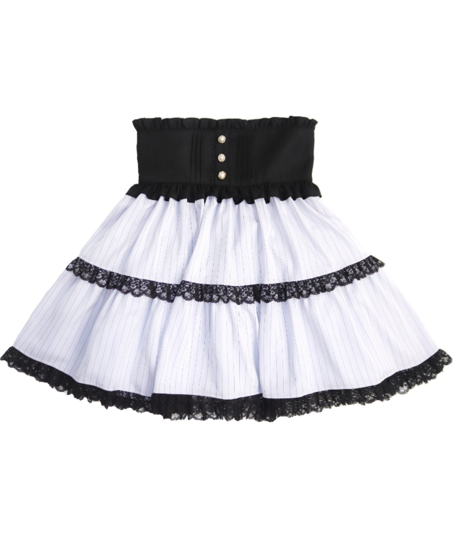 シークレットハニー Secret Honey コルセット風レースアップスカート （グレー） グレー