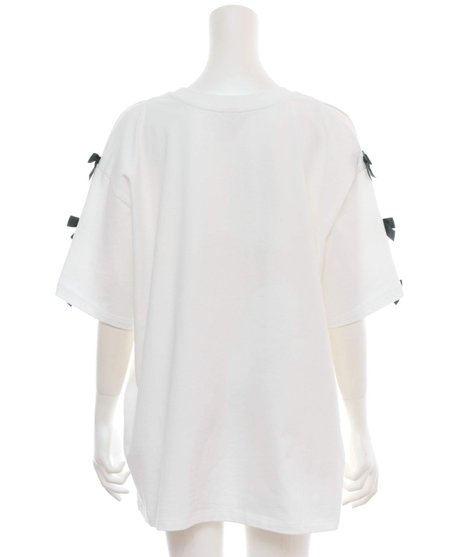 シークレットハニー Secret Honey 袖スリットバニープリントTシャツ （ホワイト） ホワイト