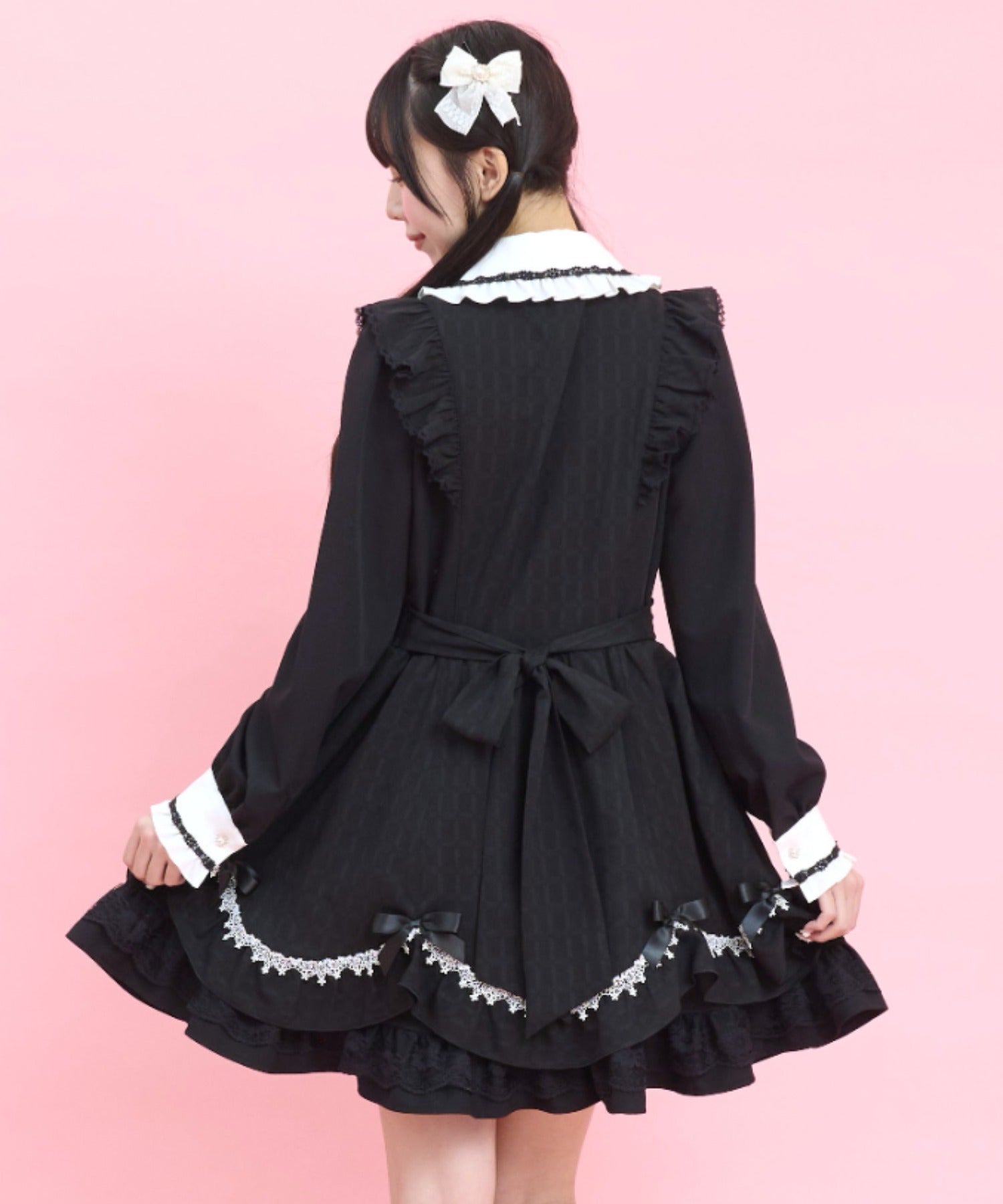 シークレットハニー Secret Honey エプロン切り替えワンピース （クロ） クロ