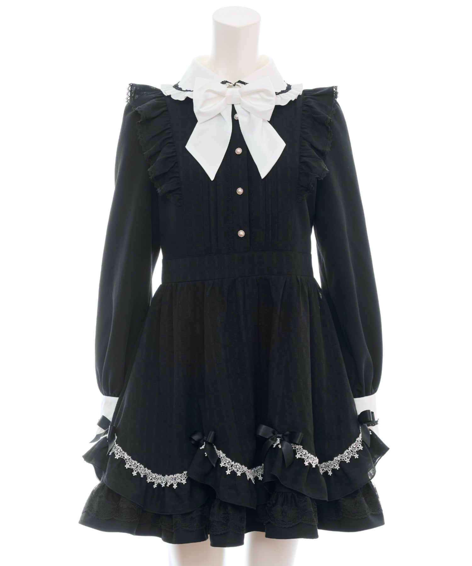 シークレットハニー Secret Honey エプロン切り替えワンピース （クロ） クロ