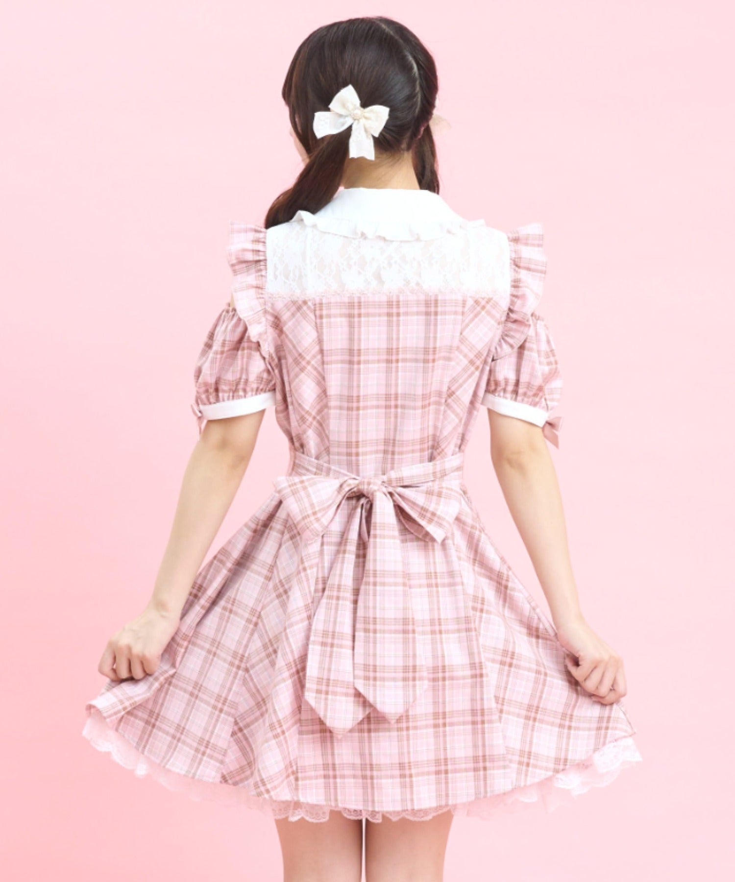 シークレットハニー Secret Honey ビスチェ切替肩開きワンピース （ピンク） ピンク