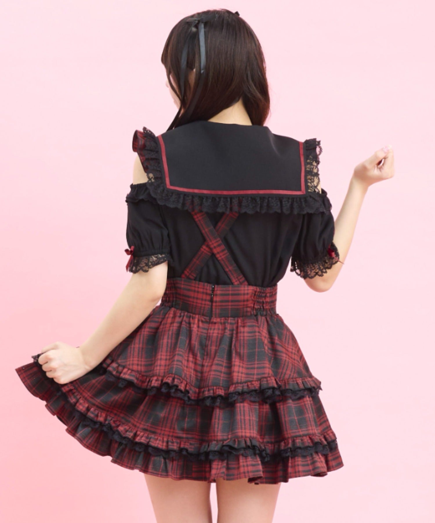 シークレットハニー Secret Honey 肩開きセーラーブラウス （クロ） クロ
