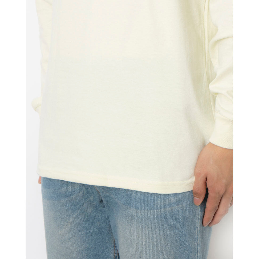 シュプリーム Supreme SUPREME シュプリーム  L/STEE - ロングスリーブTシャツ-2【MADEINUSA】 （PALEYELLOW） PALEYELLOW