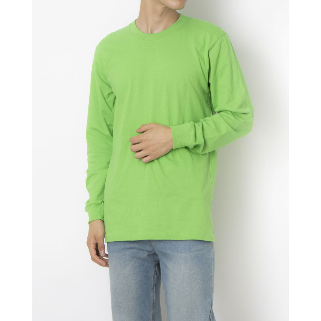 シュプリーム Supreme SUPREME シュプリーム  L/STEE - ロングスリーブTシャツ-2【MADEINUSA】 （LIME） LIME