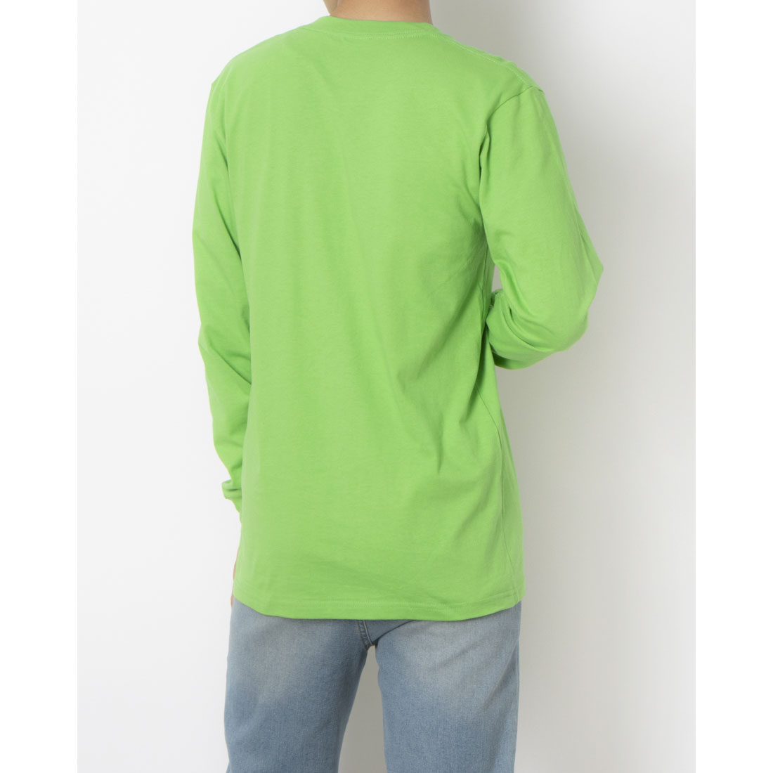 シュプリーム Supreme SUPREME シュプリーム  L/STEE - ロングスリーブTシャツ-2【MADEINUSA】 （LIME） LIME