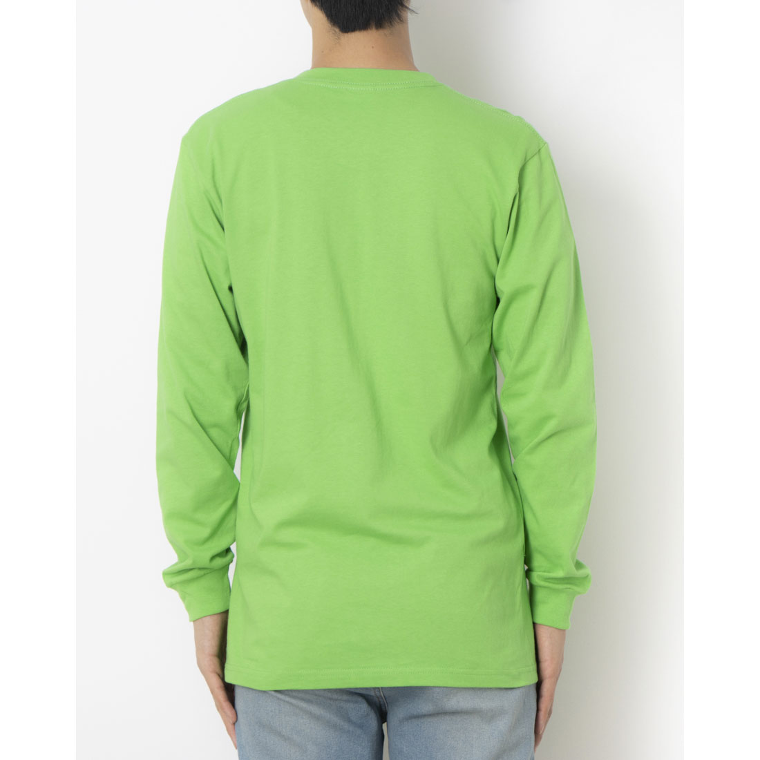 シュプリーム Supreme SUPREME シュプリーム  L/STEE - ロングスリーブTシャツ-2【MADEINUSA】 （LIME） LIME