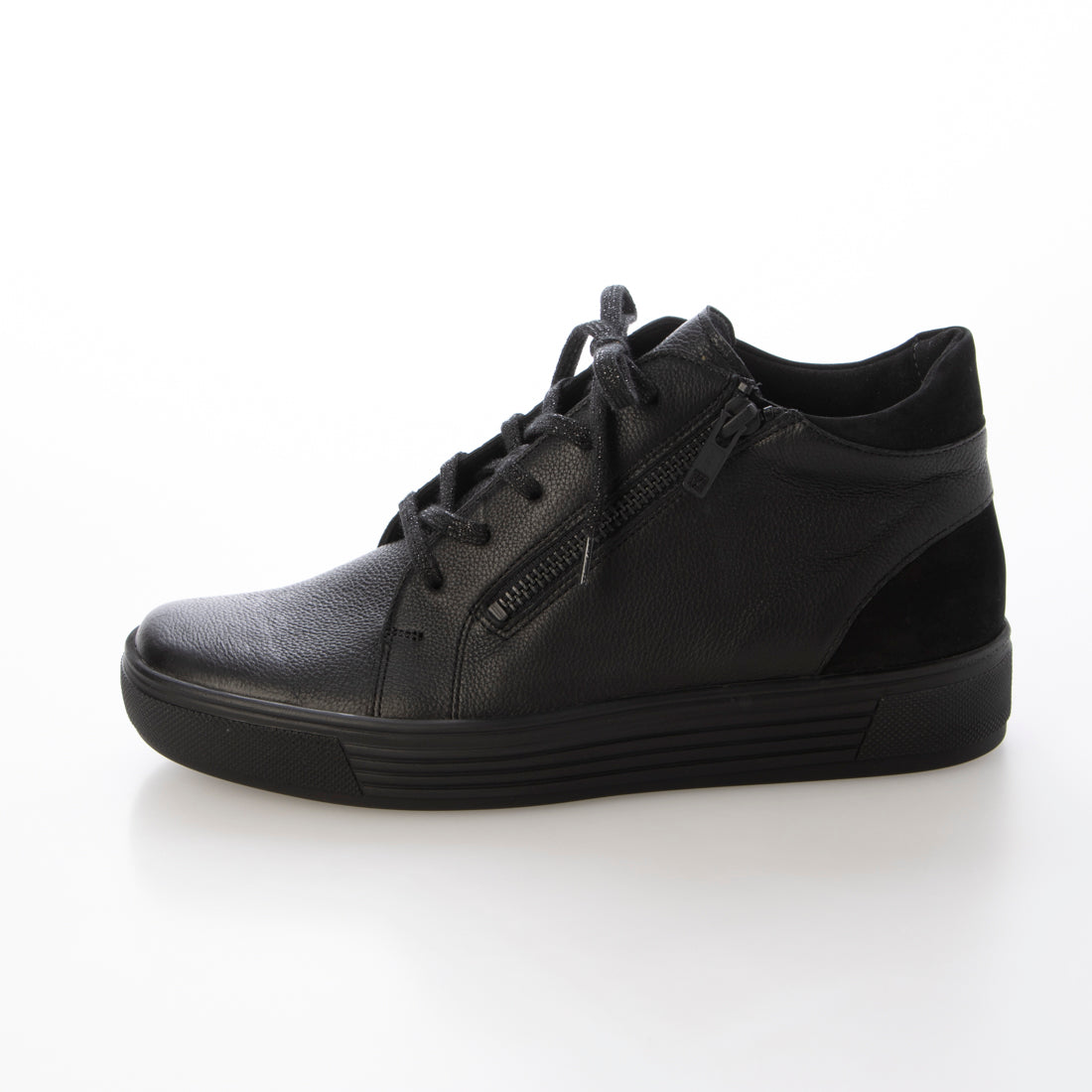 ゾリドス Solidus Solidus ミッドカットスニーカー Hazel Stiefel （SCHWARZ） SCHWARZ