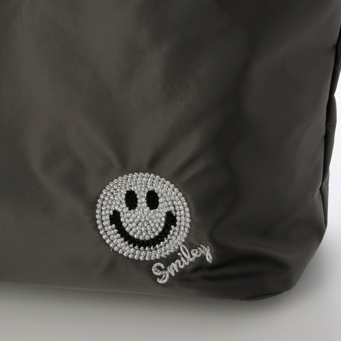 スマイリーフェイス SMILEY FACE インバッグ付 トートバッグ （グレー） グレー
