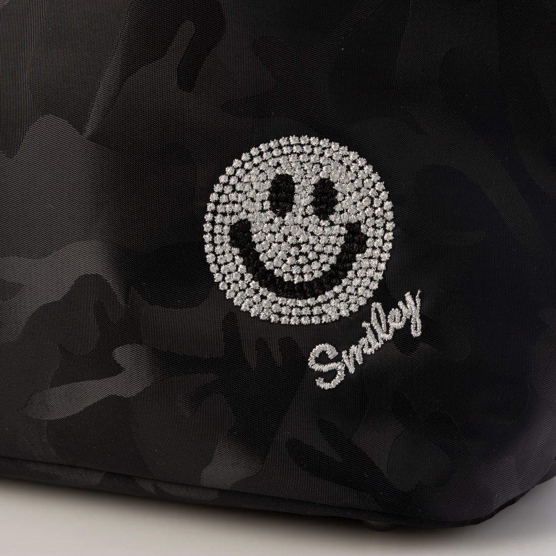 スマイリーフェイス SMILEY FACE 親子トートバッグ バック （カモフラージュブラック） カモフラージュブラック