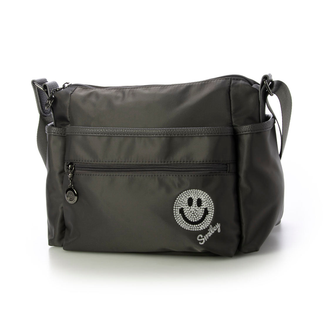 スマイリーフェイス SMILEY FACE ショルダーバッグ （グレー） グレー