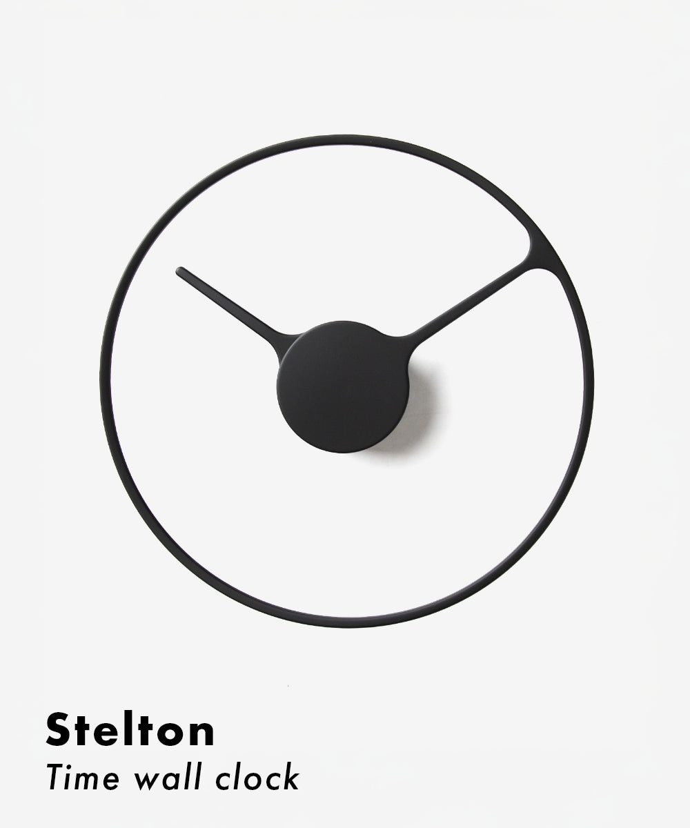ステルトン Stelton ステルトン Stelton 851 掛け時計 Time wall clock 直径 30cm ユニセックス 時計 タイムクロック 壁掛け時計 ウォールクロック 【返品不可商品】 （ブラック） ブラック