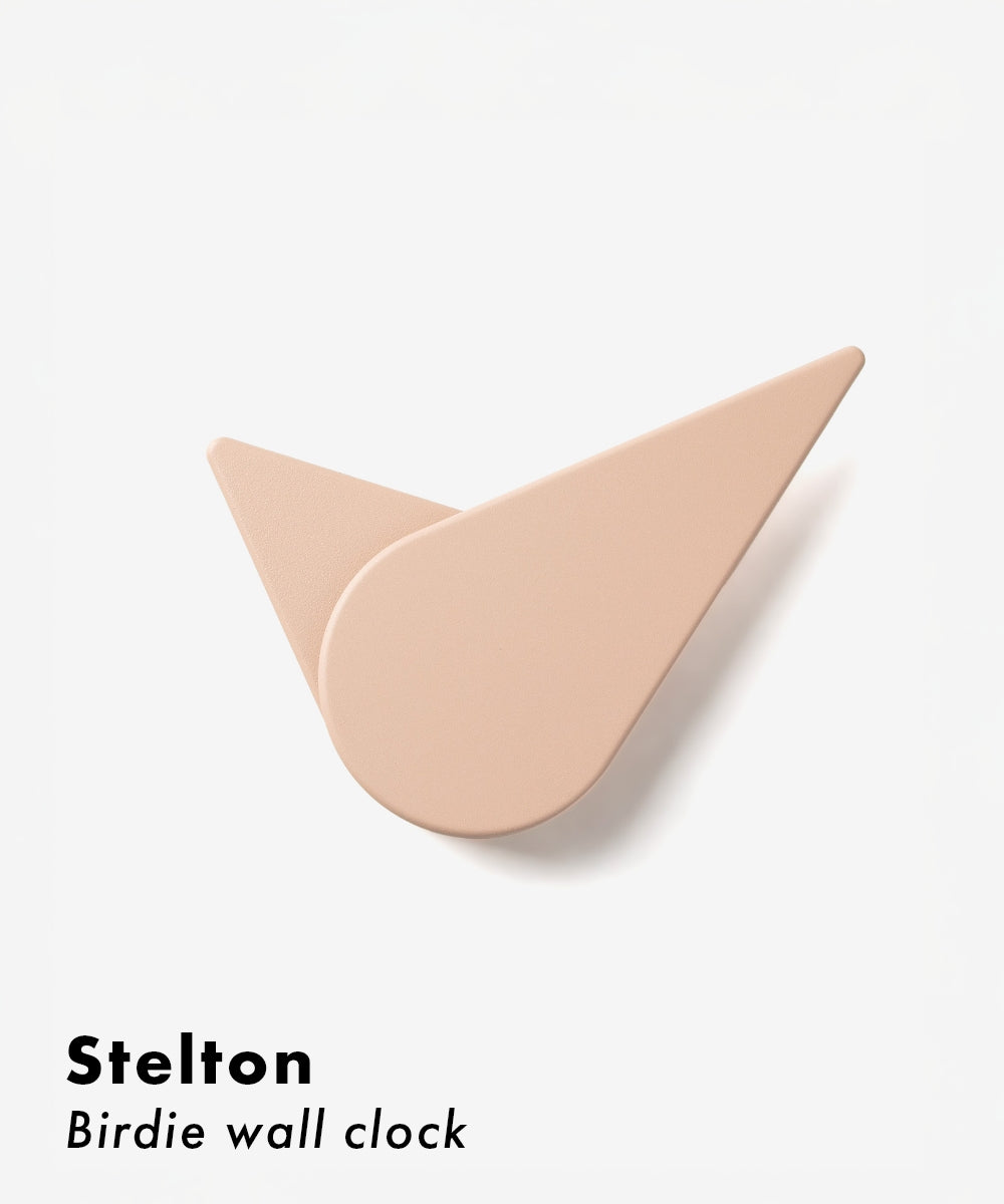 ステルトン Stelton ステルトン Stelton 466-2 掛け時計 Birdie wall clock ユニセックス 時計 バーディー ウォールクロック 壁掛け時計 【返品不可商品】 （パウダー） パウダー