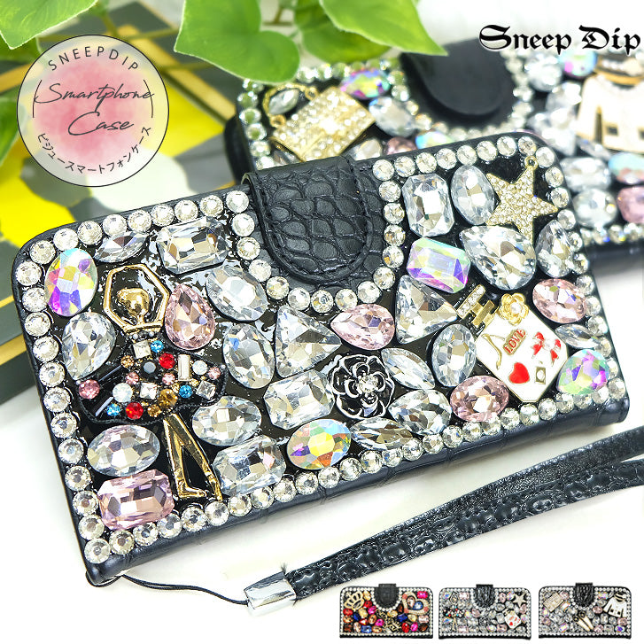 スニープディップ SneepDip 【10035】ビジュー付艶スマホケース （BALLE） BALLE