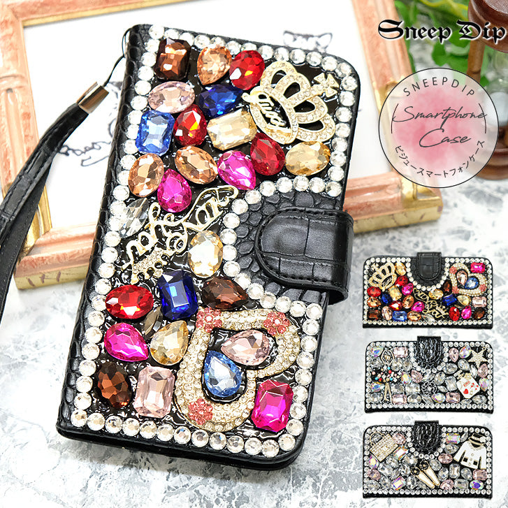 スニープディップ SneepDip 【10035】ビジュー付艶スマホケース （BALLE） BALLE