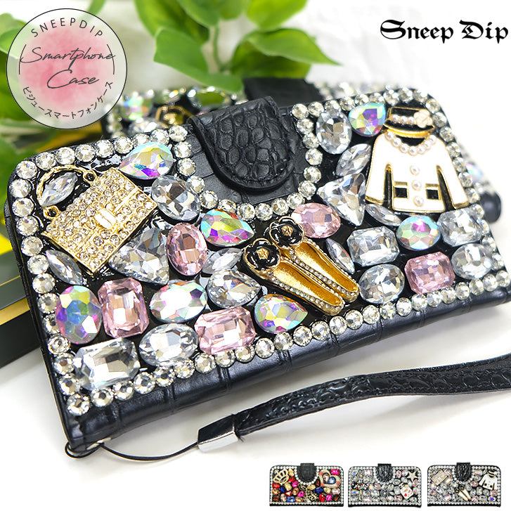 スニープディップ SneepDip 【10035】ビジュー付艶スマホケース （BALLE） BALLE