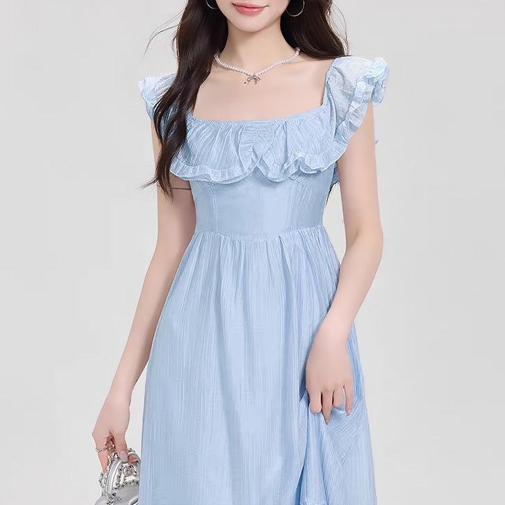 スニープディップ SneepDip 【17533】フリルショルダーロングワンピース （ピンク） ピンク