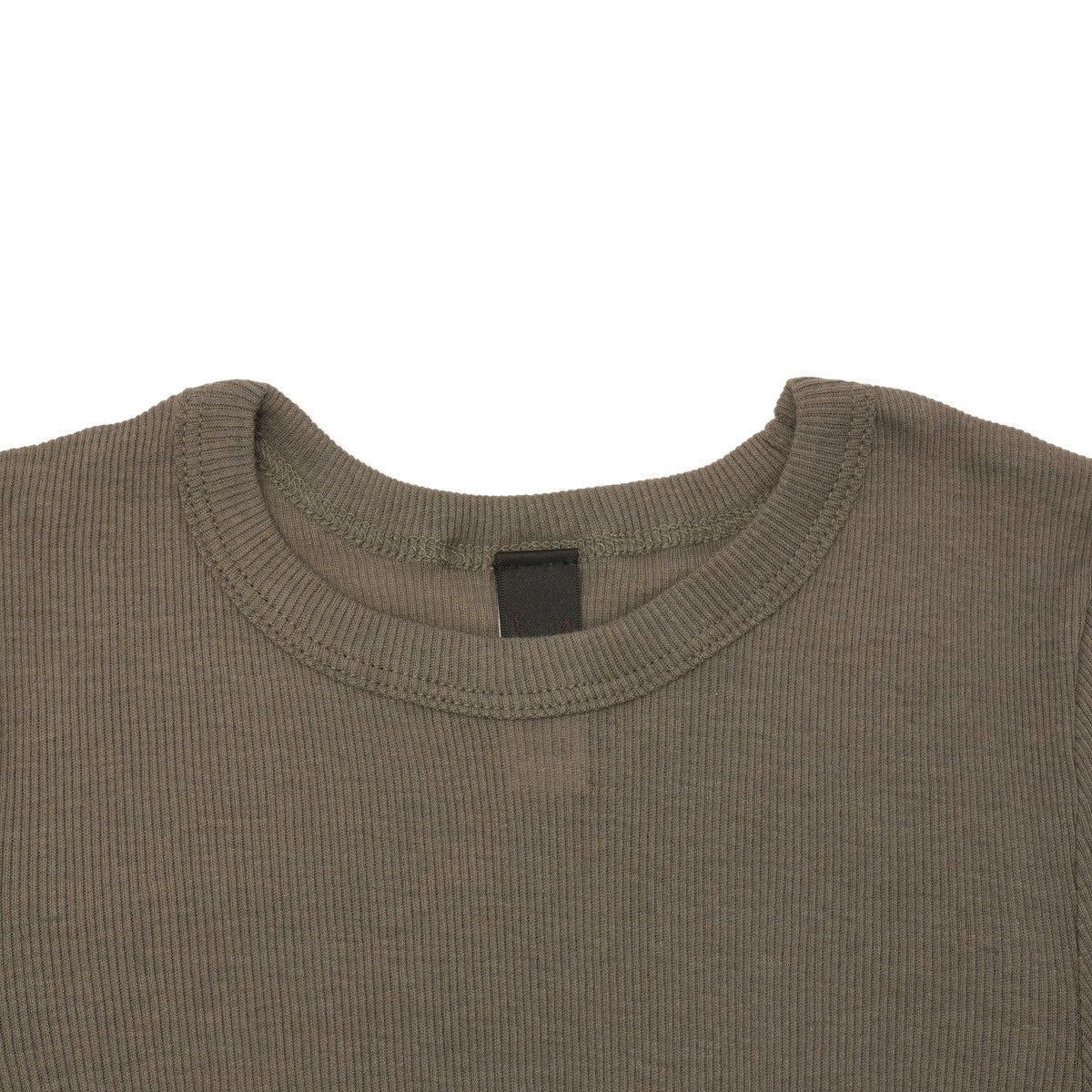 スープレルース Souple Luz Tシャツ レディース 長袖 薄手 長袖Tシャツ インナー おしゃれ リブ コットン カシミヤ 可愛い 無地 丸胴 丸襟 日本製 コットンカシミヤリブ タイトクルーネックTシャツ CCR-TO-420 （olivedrab） olivedrab