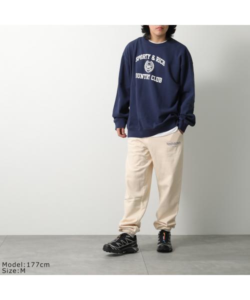 SPORTY＆RICH スウェットパンツ SRB1PT302 裏起毛 （IV/アイボリー） IV/アイボリー