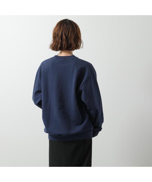 SPORTY＆RICH トレーナー CR885 スウェット 裏起毛 （NAVY/ネイビー） NAVY/ネイビー