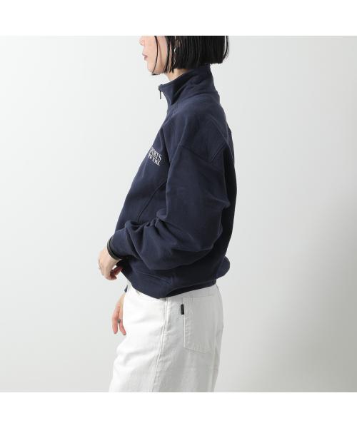 SPORTY＆RICH トレーナー QZAW235 JFK クォータージップ （NAVY/ネイビー） NAVY/ネイビー