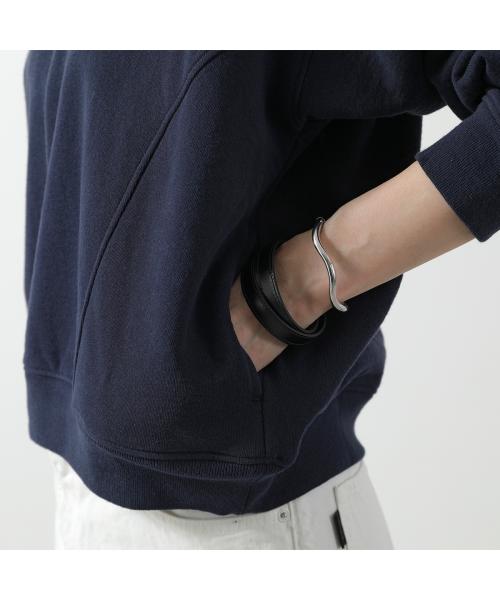 SPORTY＆RICH トレーナー QZAW235 JFK クォータージップ （NAVY/ネイビー） NAVY/ネイビー