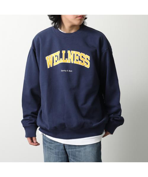 SPORTY＆RICH トレーナー CRAW2320 スウェット （NAVY/ネイビー） NAVY/ネイビー