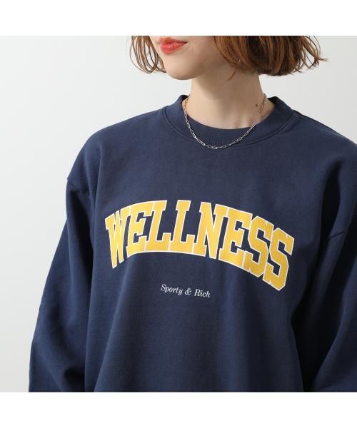 SPORTY＆RICH トレーナー CRAW2320 スウェット （NAVY/ネイビー） NAVY/ネイビー