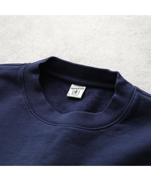 SPORTY＆RICH トレーナー CRAW2320 スウェット （NAVY/ネイビー） NAVY/ネイビー