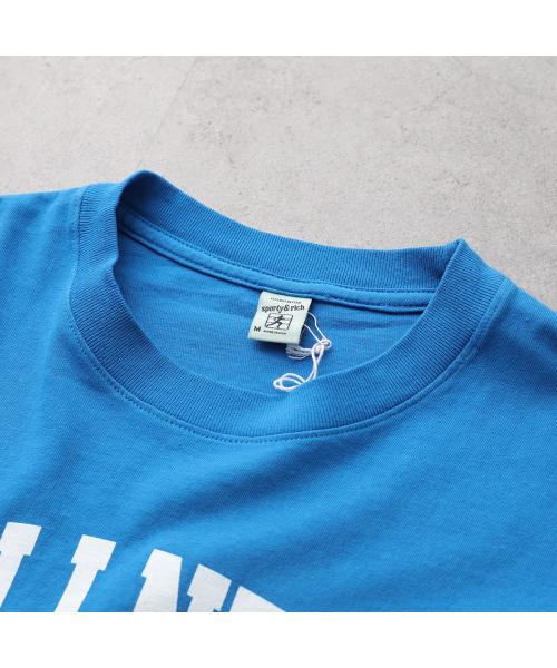SPORTY＆RICH Tシャツ SRB1TS311 ウェルネス アイビー （BL/ブルー） BL/ブルー