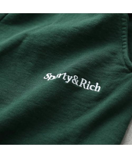 SPORTY＆RICH スウェットパンツ SWAW2328 裏起毛 （Forest/グリーン） Forest/グリーン